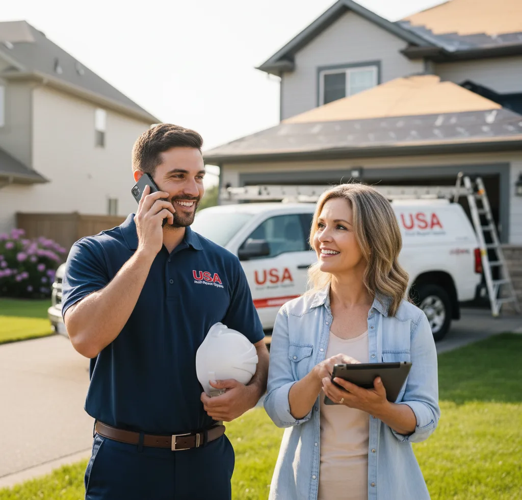 USA Roof Repair Experts customer support in Albertson